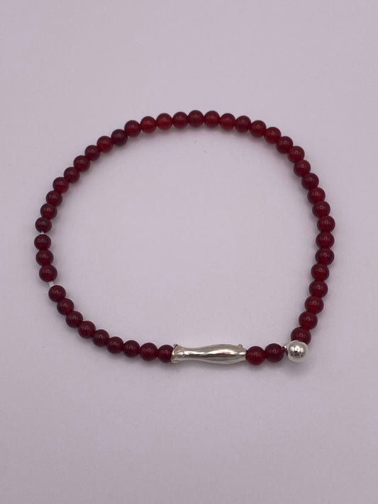 Bracelet Agate Rouge Poisson